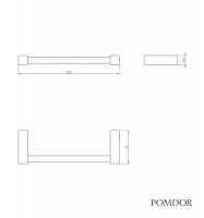 MEDIDAS TOALLERO BIDE 22cm METRIC POM D'OR